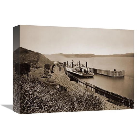 Global Gallery The Ferryboat Solano - Port Costa - California - after 1879 Art Print