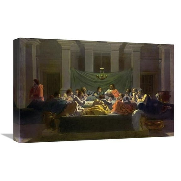 Global Gallery  The Last Supper Art Print - Nicolas Poussin