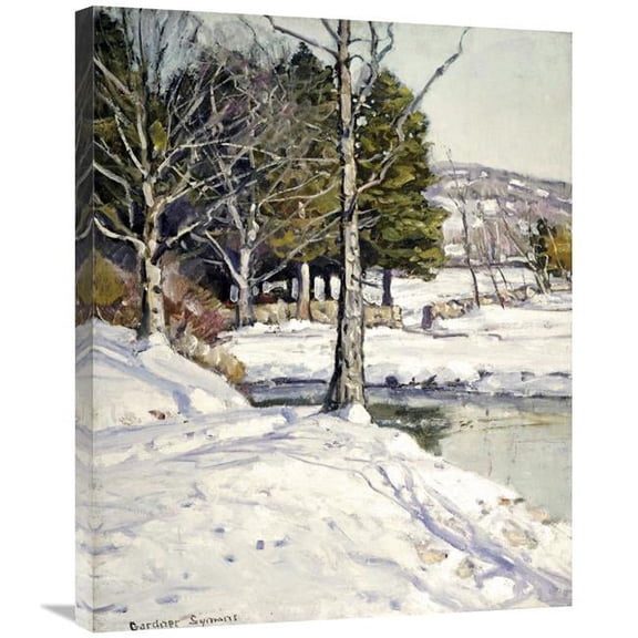 Global Gallery The Old Stone Wall Art Print - George Gardiner Symons