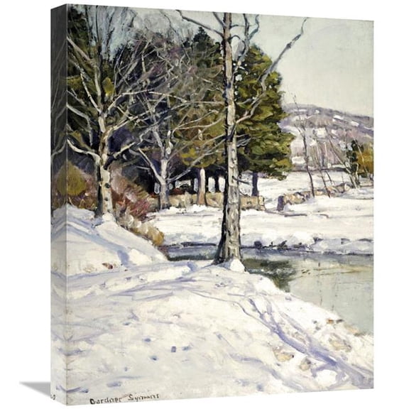 Global Gallery The Old Stone Wall Art Print - George Gardiner Symons