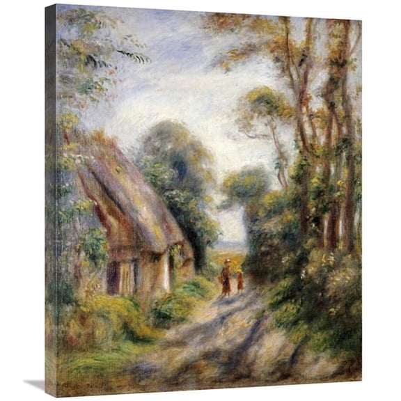 Global Gallery  The Outskirts of Berneval Art Print - Pierre-Auguste Renoir
