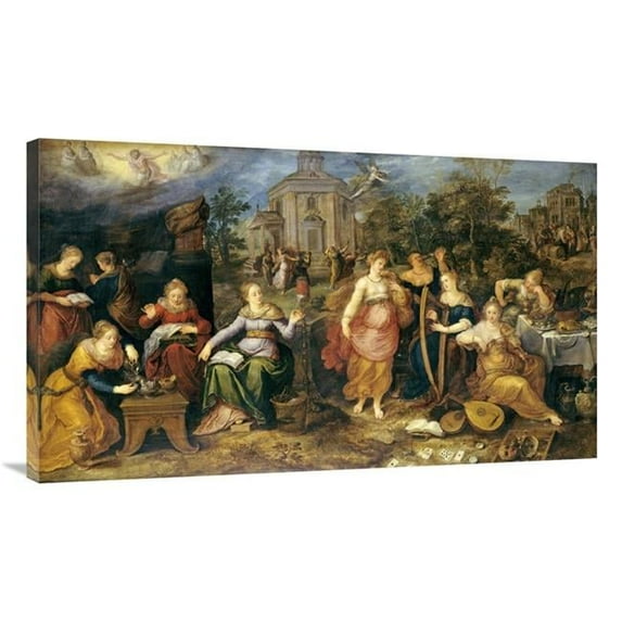 Global Gallery The Parable of the Wise & Foolish Virgins Art Print - Frans Francken