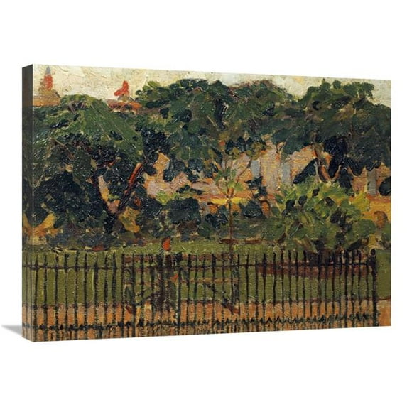 Global Gallery The Park Railings - Mornington Crescent Art Print