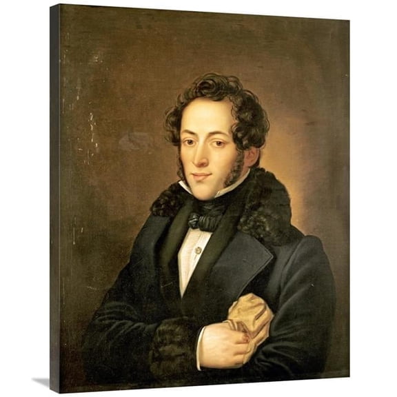 Global Gallery  The Poet Aleksandr Sergeevich Pushkin Art Print - Russian School - 36in.