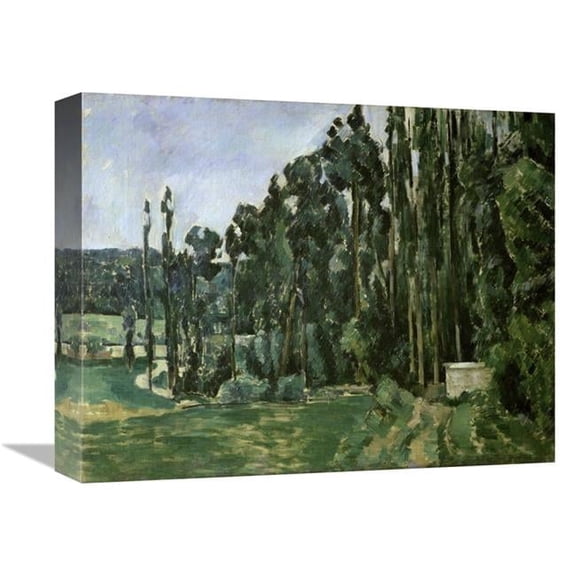 Global Gallery  The Poplar Trees Art Print - Paul Cezanne