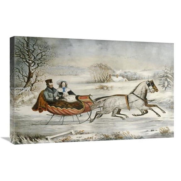 Global Gallery The Road - Winter Art Print