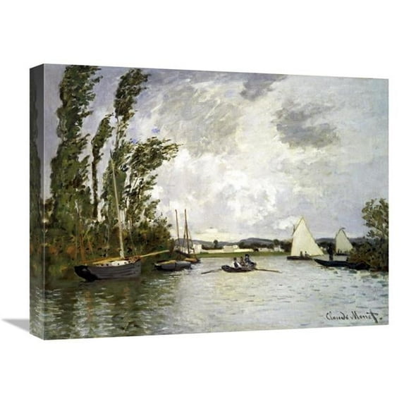 Global Gallery The Small Branch of the Seine at Argenteuil Art Print 22 in.