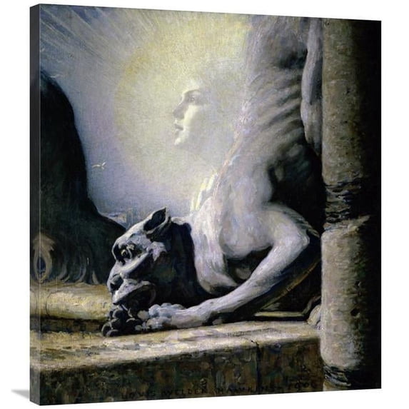 Global Gallery The Sphinx & the Chimera Art Print - Louis Welden Hawkins