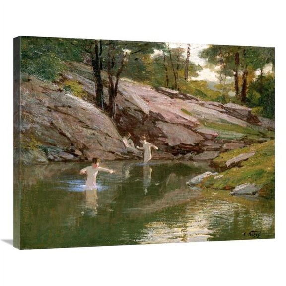 Global Gallery The Swimming Hole Art Print - Edward Henry Potthast