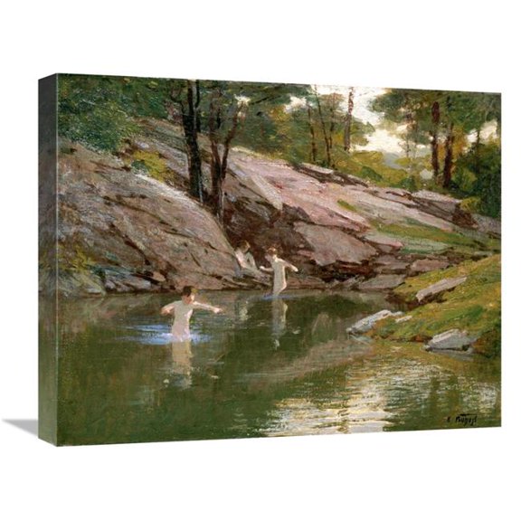 Global Gallery  The Swimming Hole Art Print - Edward Henry Potthast