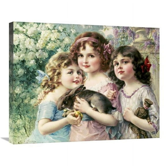 Global Gallery  The Three Graces Art Print - Emile Vernon