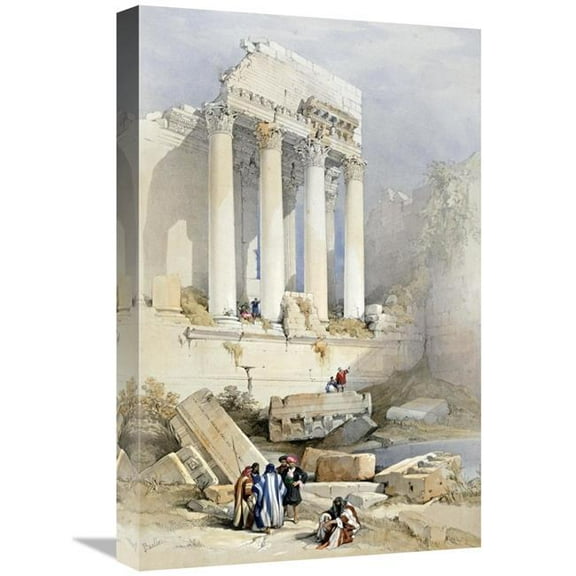 Global Gallery  The Western Portico - Baalbec Art Print - David Roberts