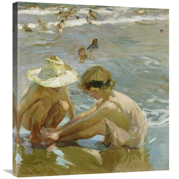 Global Gallery The Wounded Foot Art Print - Joaquin Sorolla Y Bastida