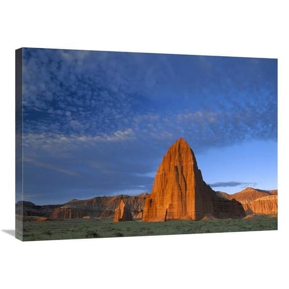Global Gallery Tim Fitzharris Art Print - Temples of the Sun & Moon in Cathedral Valley - Capitol Reef National Park - Utah - 24 x 32 in.