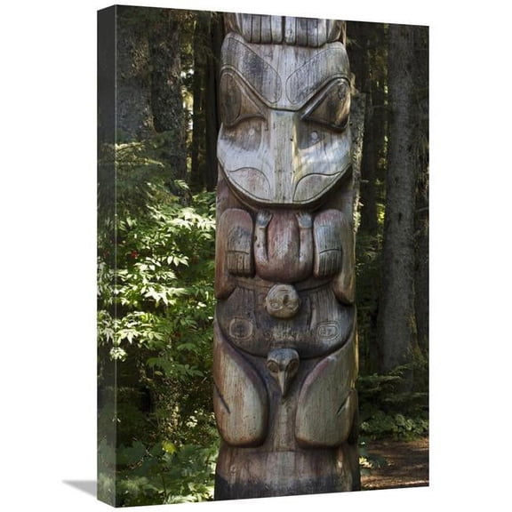 Global Gallery Tlingit Totem Pole - Sitka National Historical Park - Alaska Art Print - Matthias Breiter