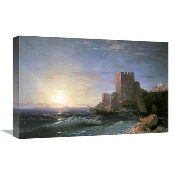 Global Gallery Towers at Bosporus Art Print - Ivan Konstantinovich Aivasowsky