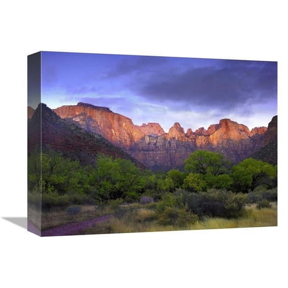 Global Gallery Towers of the Virgin - Zion National Park - Utah Art Print