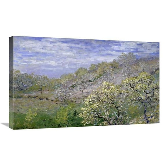 Global Gallery Trees in Bloom - Arbres En Fleurs Art Print - Claude Monet 30 in.