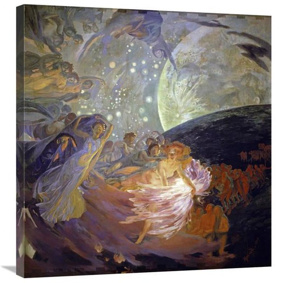 Global Gallery Truth Drives the Sciences Art Print - Albert Besnard