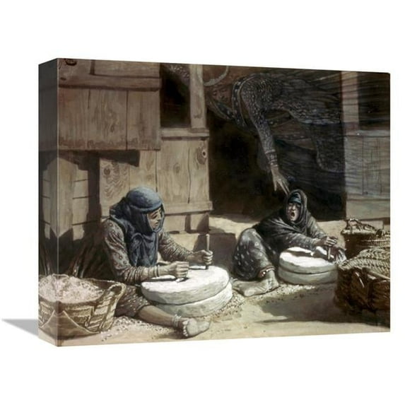 Global Gallery Two Women at the Mill Art Print - James Tissot - 16in.