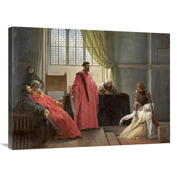 Global Gallery Valenza Gradenigo Before the Inquisition Art Print - Francesco Hayez