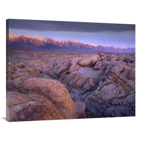 Global Gallery View of Sierra Nevada Range As Seen From Boulder Field in Alabama Hills - California Art Print - Tim Fitzharris