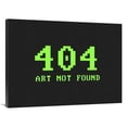 thumbnail image 1 of Global Gallery  Virtual Messages in the Real World - 404 Rectangle Green Art Print - BG.Studio, 1 of 1