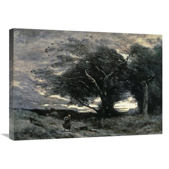 Global Gallery Wind Art Print - Jean-Baptiste-Camille Corot