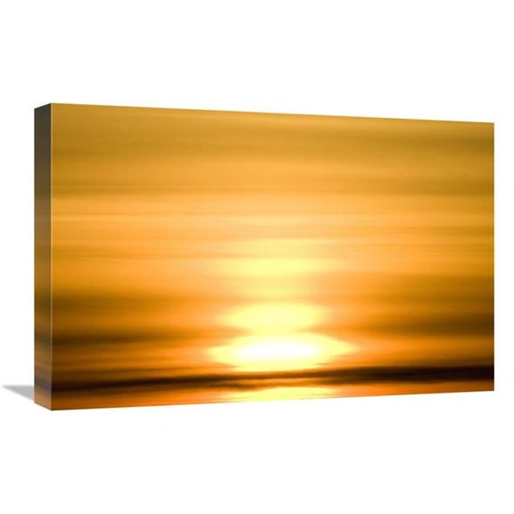 Global Gallery Winter Sunset Over Tundra - Canada Art Print - Matthias Breiter