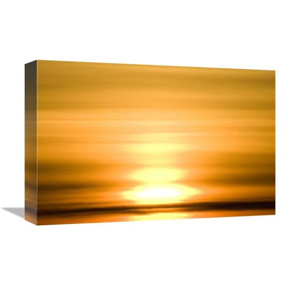 Global Gallery Winter Sunset Over Tundra - Canada Art Print - Matthias Breiter