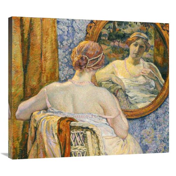 Global Gallery  Woman in a Mirror Art Print - Theo Van Rysselberghe