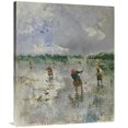 thumbnail image 1 of Global Gallery  Women Working in Rice Fields Art Print - Pompeo Mariani, 1 of 1