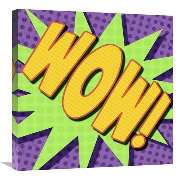 Global Gallery Word Power - Wow Art Print - BG.Studio