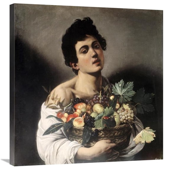 Global Gallery  Young Boy with Basketful of Fruit Art Print - Caravaggio - 30in.