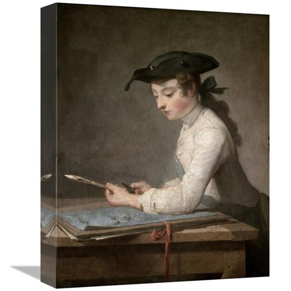 Global Gallery  Young Draftsman Art Print - Jean-Baptiste-Simeon Chardin