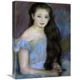 thumbnail image 1 of Global Gallery  Young Girl with Dark Brown Hair Art Print - Pierre-Auguste Renoir, 1 of 1