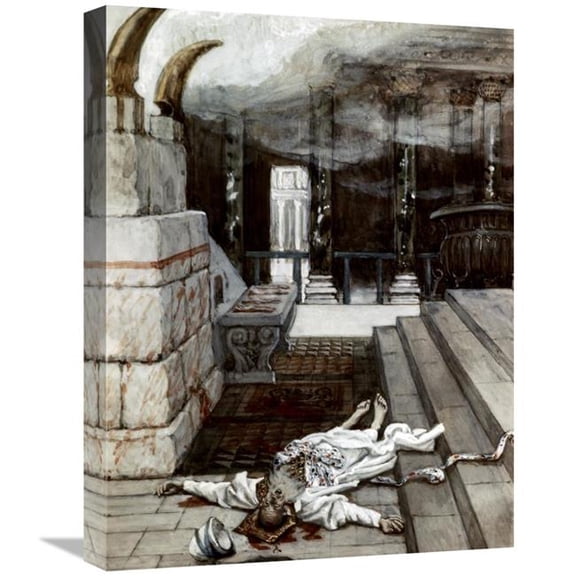 Global Gallery Zacharias Killed Between the Temple & the Altar Art Print - James Tissot