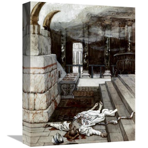 Global Gallery Zacharias Killed Between the Temple & the Altar Art Print - James Tissot