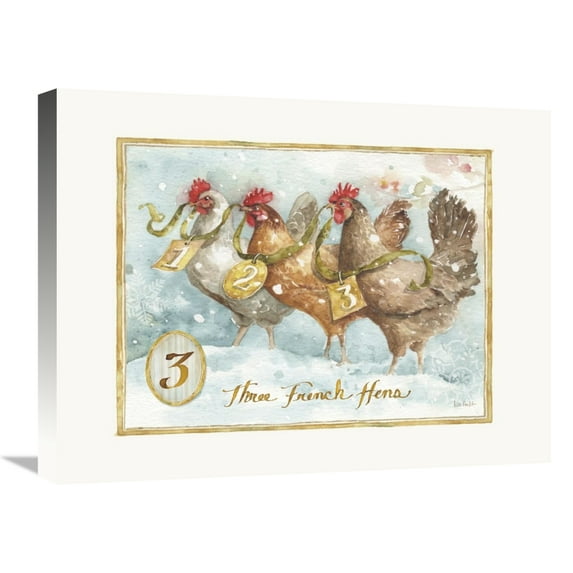 Global Gallery's '12 Days of Christmas III' By Lisa Audit Stretched Canvas Wall Art