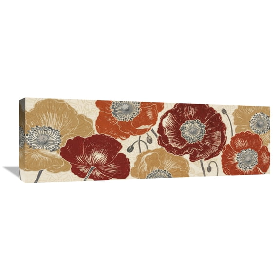 Global Gallery's 'A Poppys Touch IV' by Daphne Brissonnet Stretched Canvas Wall Art