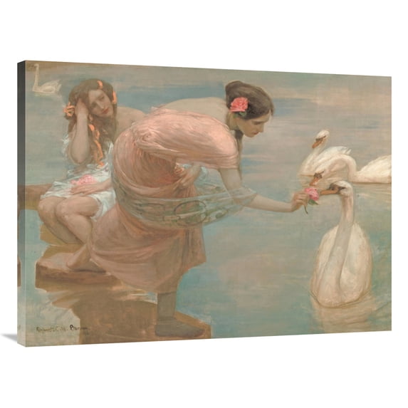 Global Gallery's 'A Summer Morning' by Rupert Bunny Stretched Canvas Wall Art