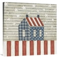 thumbnail image 1 of Global Gallery's 'Americana Quilt V' by David Carter Brown Stretched Canvas Wall Art, 1 of 4