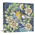 thumbnail image 1 of Global Gallery's 'Arts and Crafts Bird IV' by Elyse DeNeige Stretched Canvas Wall Art, 1 of 4