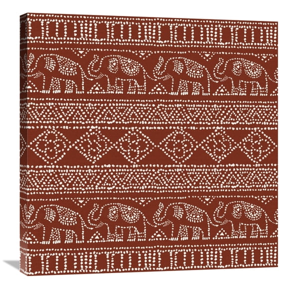 Global Gallery's 'Batik Pattern IM' by Daphne Brissonnet Stretched Canvas Wall Art