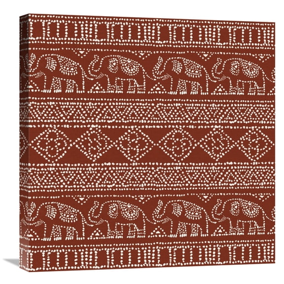 Global Gallery's 'Batik Pattern IM' by Daphne Brissonnet Stretched Canvas Wall Art