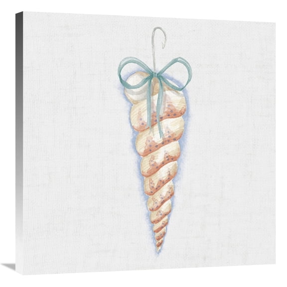 Global Gallery's 'Christmas on the Coast V' by Elyse DeNeige Stretched Canvas Wall Art