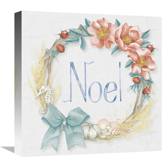 Global Gallery's 'Christmas on the Coast VIII' by Elyse DeNeige Stretched Canvas Wall Art