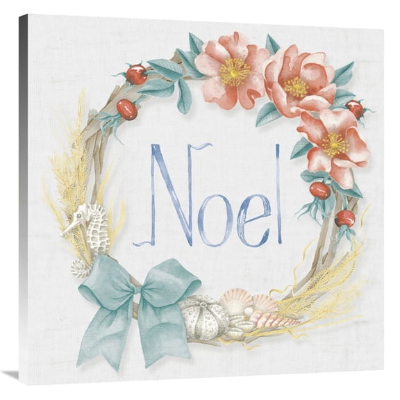 Global Gallery's 'Christmas on the Coast VIII' by Elyse DeNeige Stretched Canvas Wall Art