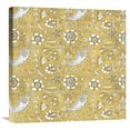 thumbnail image 1 of Global Gallery's 'Color my World Nordic Woodcut Pattern Gold' by Daphne Brissonnet Stretched Canvas Wall Art, 1 of 4