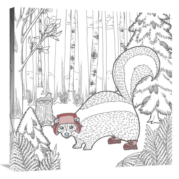 Global Gallery's 'Color the Forest Color X' by Elyse DeNeige Stretched Canvas Wall Art